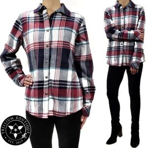 NWT’S Orvis, Pinnacle, Oversized Plaid 100% Bonded Flannel Shacket SZ XXL